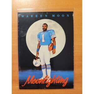 Warren Moon 1992 Skybox Primetime #211 - Moonlighting - NFL - Freshly Opened